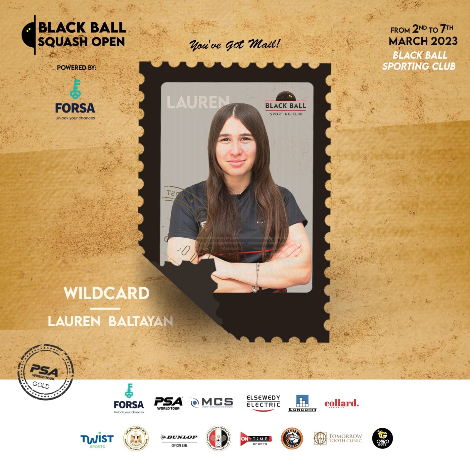 Lauren Baltayan wildcard Black Ball Open